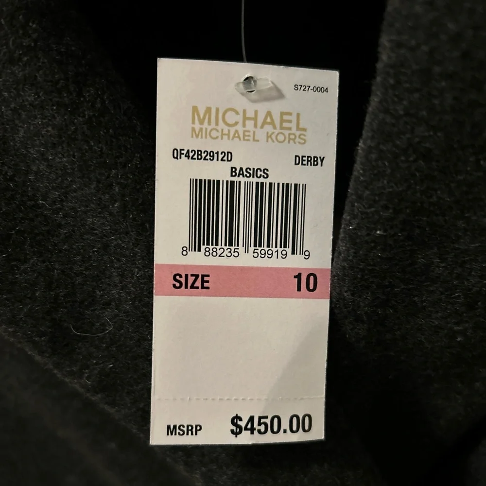 MICHAEL KORS. Grey Tan Wool Color Block Long Jacket Peacoat Coat NWT - Picture 6 of 14